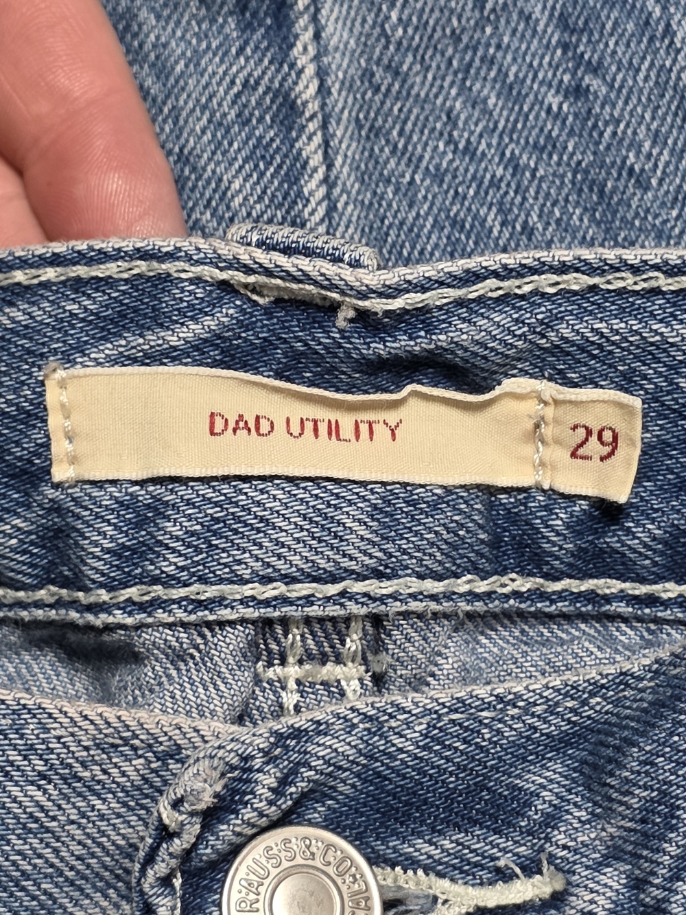 Levi's Women's Dad Utility Baggy Oversized Carpenter "Golly Gee" Jean Sz 29 - Picture 3 of 11
